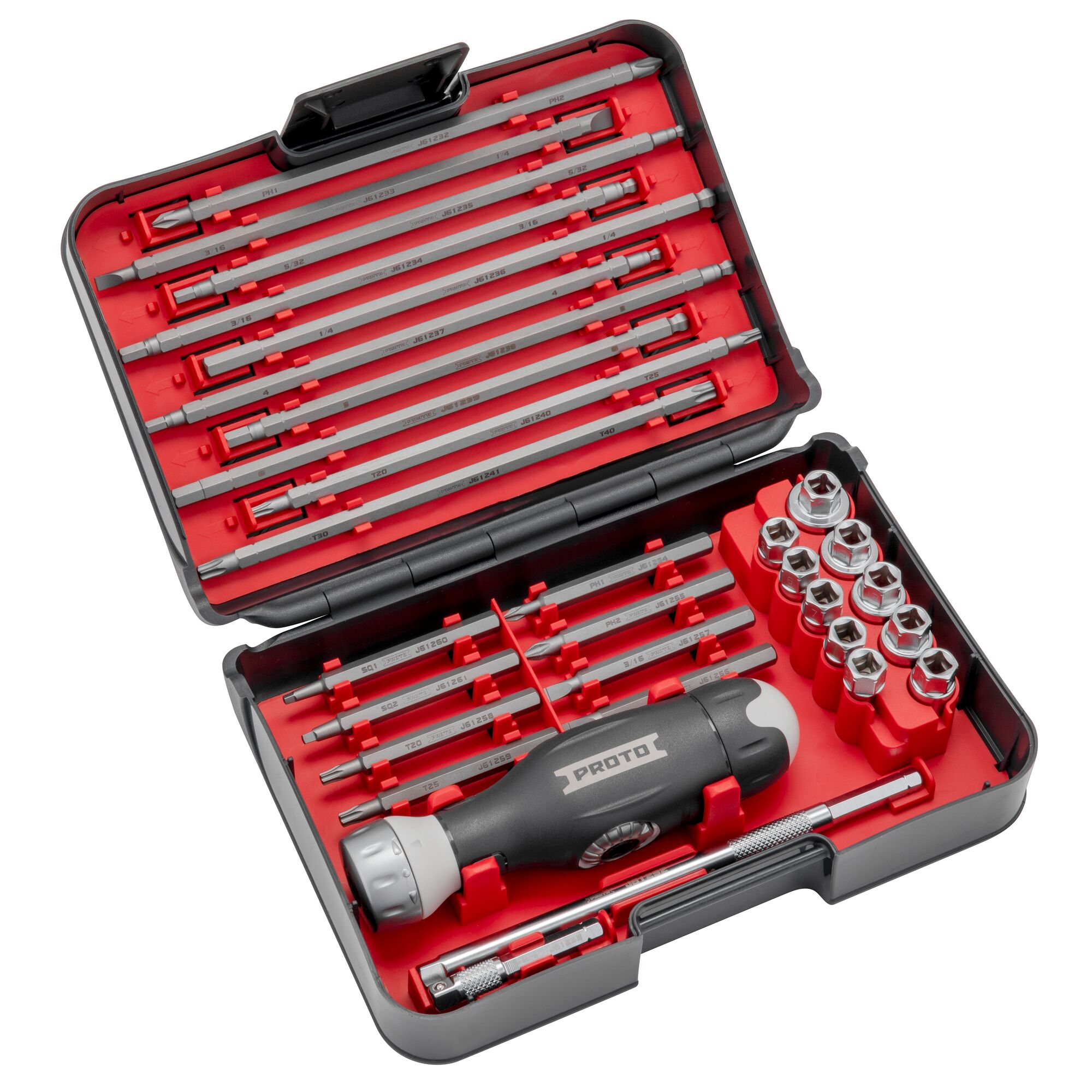 41pc Dual Ratcheting Screw and Nut Driver Set | PROTO