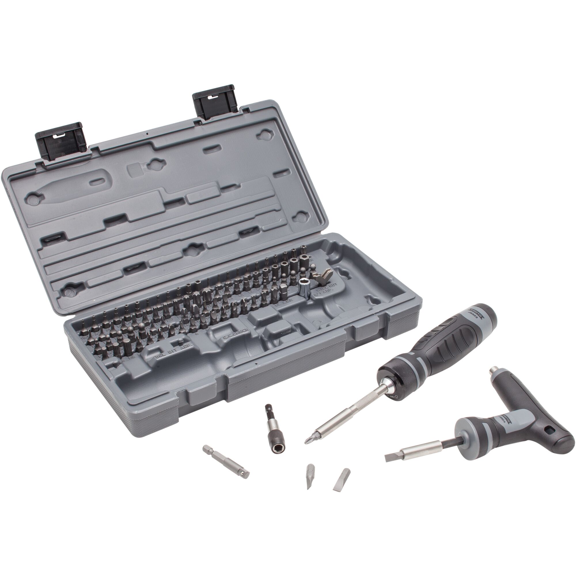 Proto® 91 Piece Multibit Set with Ratcheting Screwdriver and T